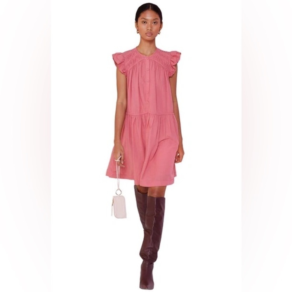 MAGALI PASCAL Valeria Shift Dress Blush L